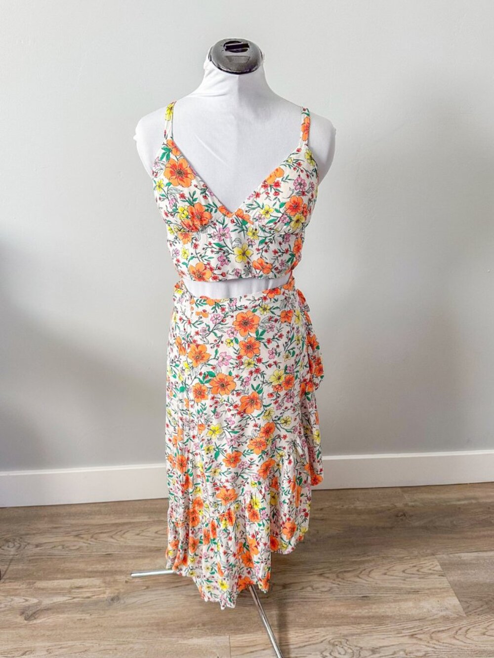 No Boundaries Floral Top and Skirt Matching Set